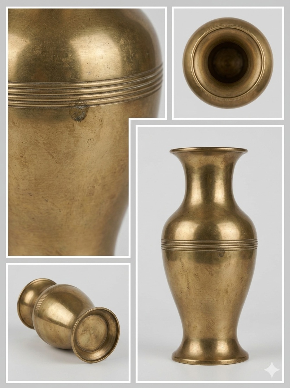 Sold Brass Decorative Vase